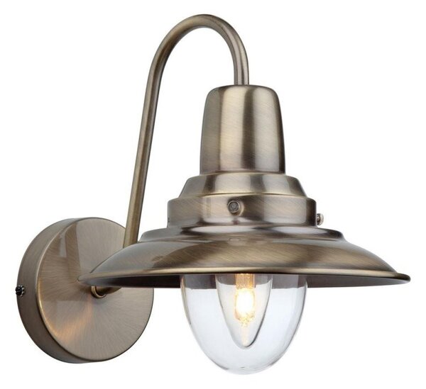 Firstlight 8686AB Fisherman 1 Light Wall Lantern in Antique Brass Finish