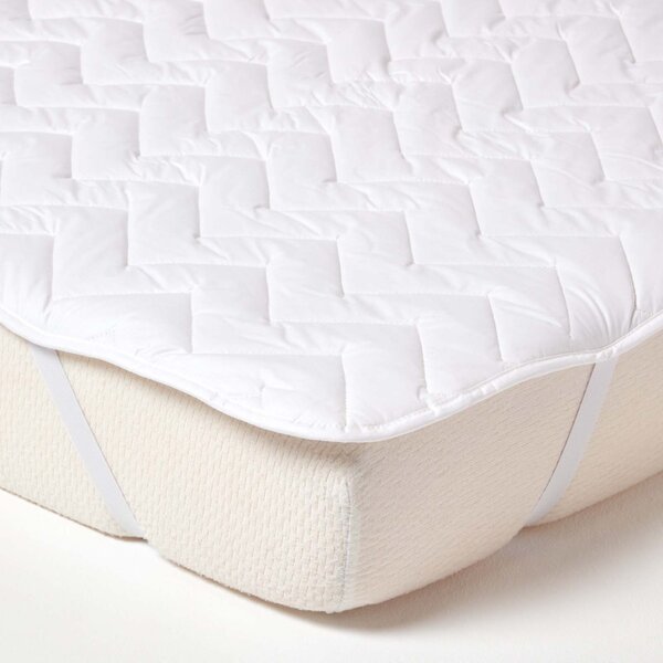 Homescapes Cotton Deep Quilted Super King Size Mattress Topper