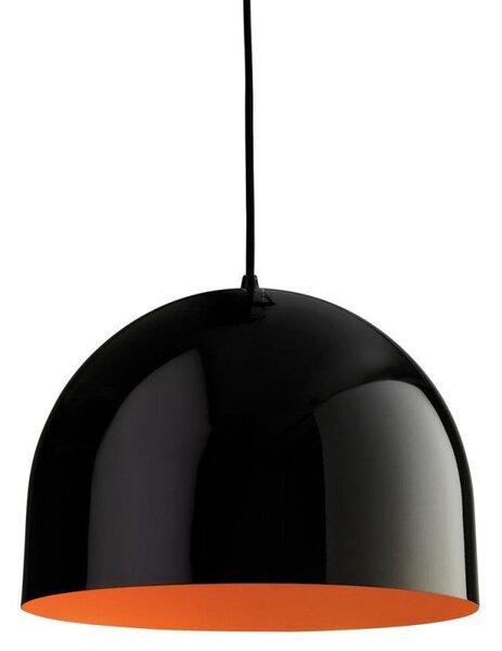 Firstlight 8624BKOR House Dome Ceiling Pendant in Black and Orange Finish