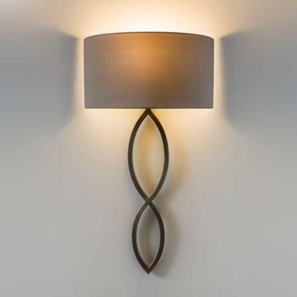 Astro 1349010, 5026001Caserta Wall Light in Bronze with White Shade