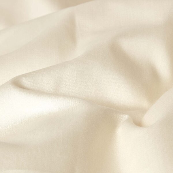 Homescapes Cream Organic Cotton Flat Sheet 400 TC, Single