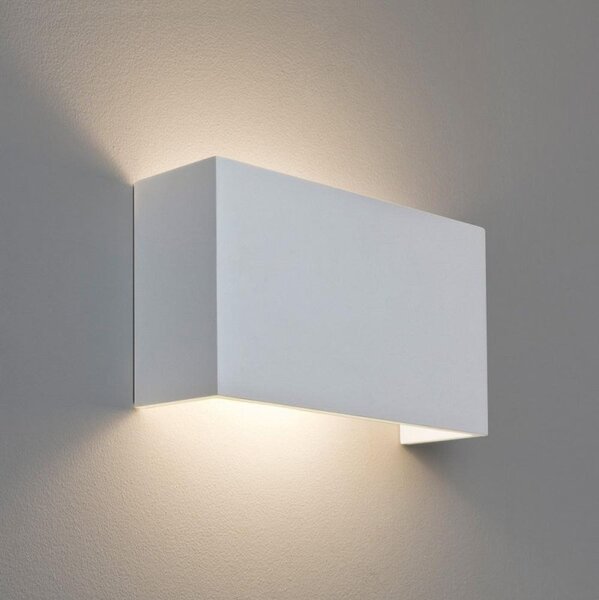 Astro 1315001 Pella 325 Minimalist Wall Light in Plaster Finish