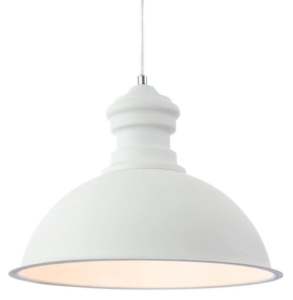 Firstlight 2307WH Aztec 1 Light Rough Sand White Finish Ceiling Pendant