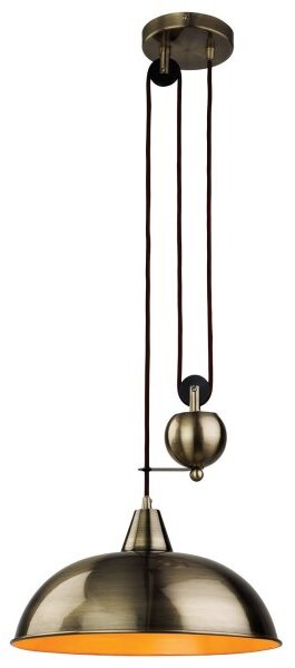 Firstlight 2309AB Century Rise and Fall Ceiling Light in Antique Brass