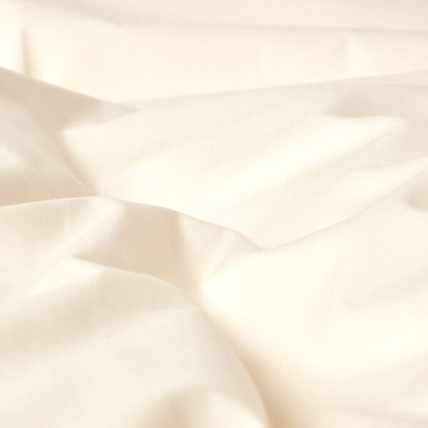 Homescapes Cream Egyptian Cotton Flat Sheet 200 TC, Single