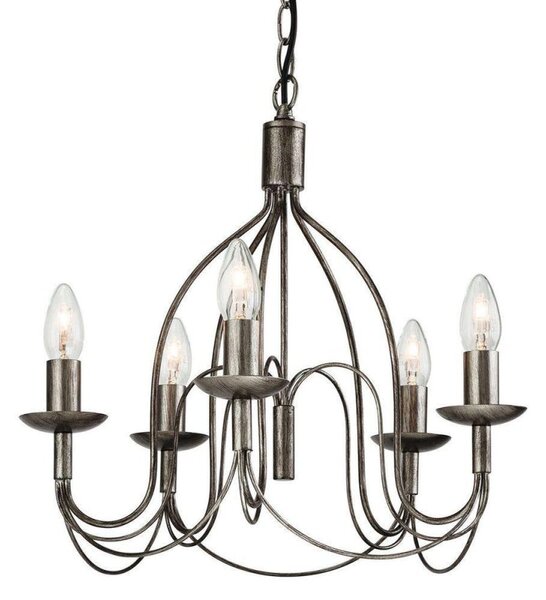 Firstlight 2317AS Regency 5 Light Ceiling Pendant in Antique Silver Finish