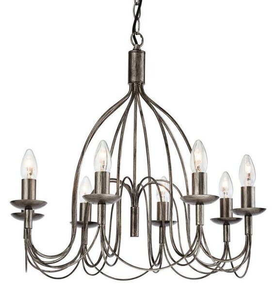 Firstlight 2318AS Regency 8 Light Ceiling Pendant in Antique Silver Finish