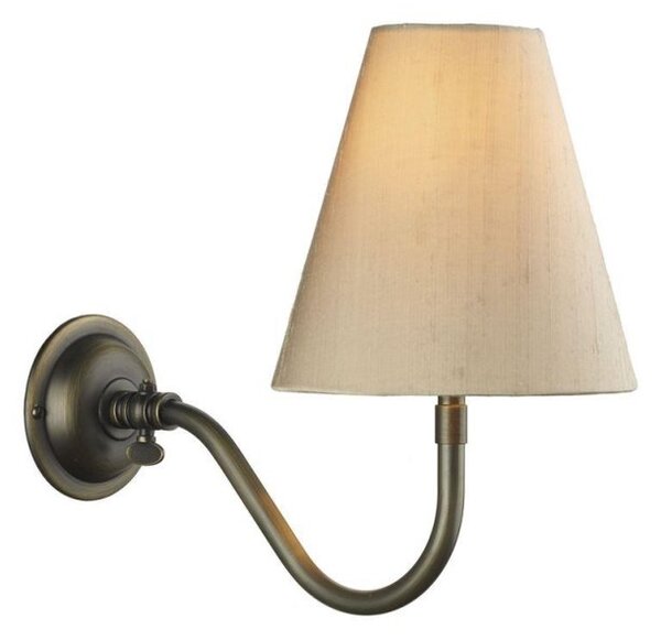 David Hunt Lighting HIC0775 + DOR0701 Hicks Wall Light with Taupe Shade