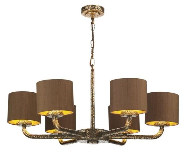 David Hunt Lighting SLO0663-72-GD Sloane Dual Mount Pendant In Bronze with Shades