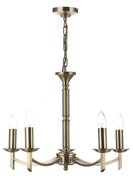 Dar AMB0575 Ambassador 5 Light Dual Mount Ceiling Pendant