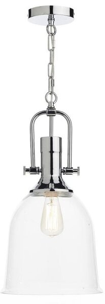 Dar NOL0108 Nolan Clear Glass Ceiling Pendant
