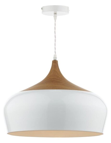 Dar GAU8602 Gaucho Large Ceiling Pendant Metal and Wood