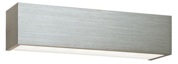 Saxby 46395 Shale Up and Down Wall Light in Brushed Silver Anodised Finish
