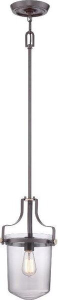QZ/PENNSTAT/S WT Western Bronze Penn Station Small Ceiling Pendant Light