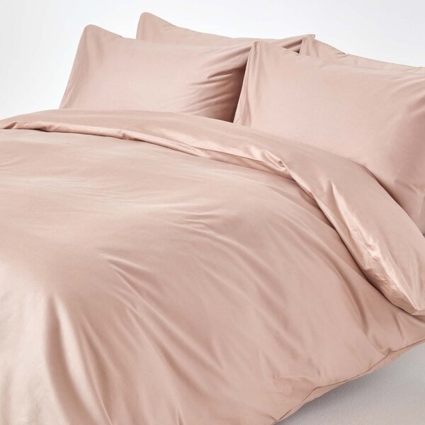 Mink Beige Egyptian Cotton Duvet Cover with One Pillowcase 1000 TC, Single