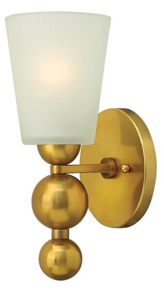 HK/ZELDA1 VS Vintage Brass Zelda Wall Light with Glass Shade