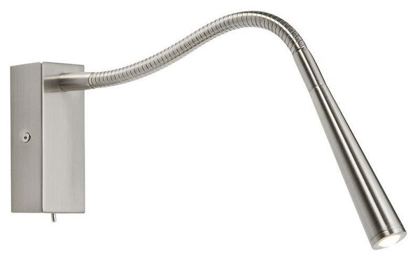 Saxby 50606 Madison Task Wall Light in Brushed Chrome Finish