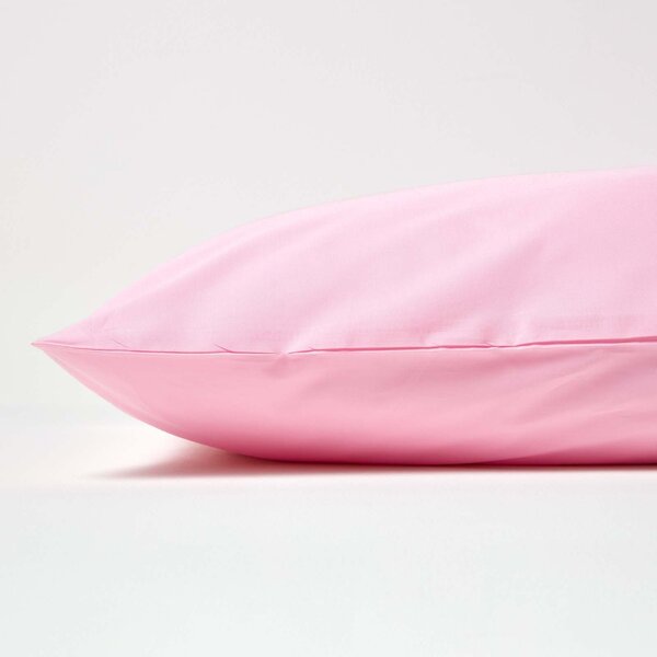 Homescapes Pink Egyptian Cotton Housewife Pillowcase 200 TC