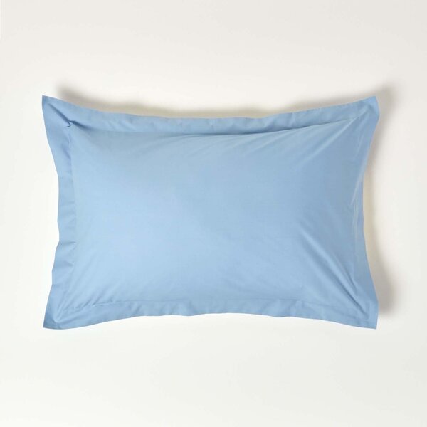 Homescapes Blue Egyptian Cotton Oxford Pillowcase 200 TC