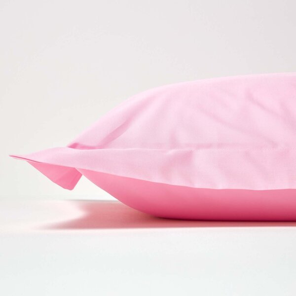 Homescapes Pink Egyptian Cotton Oxford Pillowcase 200 TC