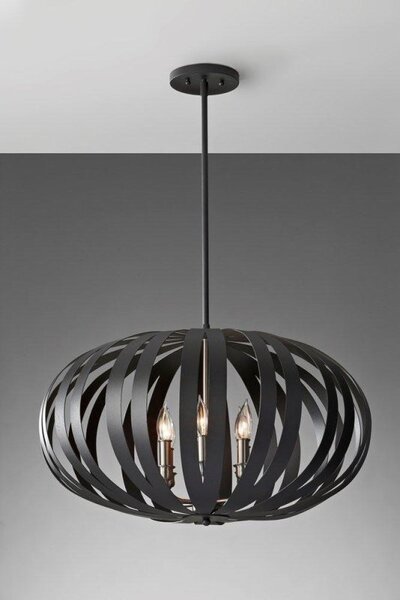 FE/WOODSTOCK/P/L Woodstock Metal Cage Large Chandelier