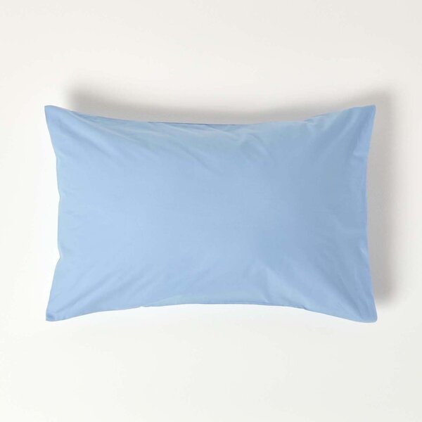 Homescapes Blue Egyptian Cotton Housewife Pillowcase 200 TC