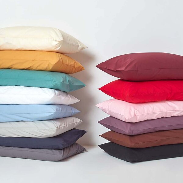 Dark Grey European Pillowcase Egyptian Cotton 200 TC, 40 x 40cm