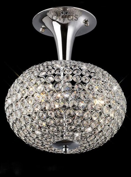 Diyas IL30415 Vado Crystal Semi Flush Ceiling Light