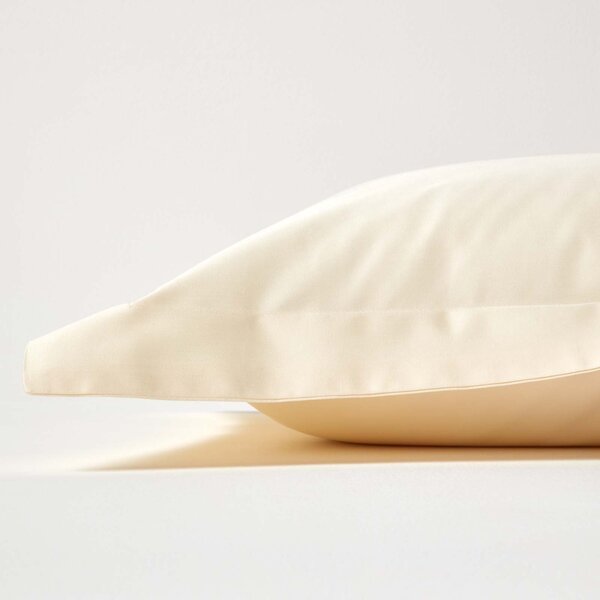 Homescapes Cream Egyptian Organic Cotton Oxford Pillowcase 400 TC