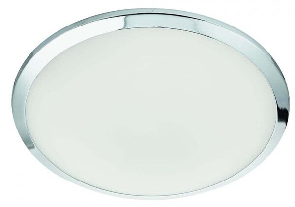Searchlight 7938-30CC Flush Ceiling Light In Chrome With Frosted Glass