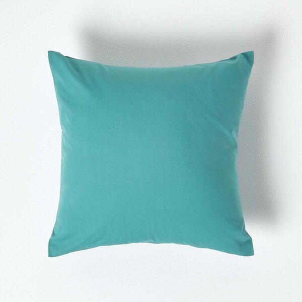 Teal European Egyptian Cotton Pillowcase 200 TC, 40 x 40 cm