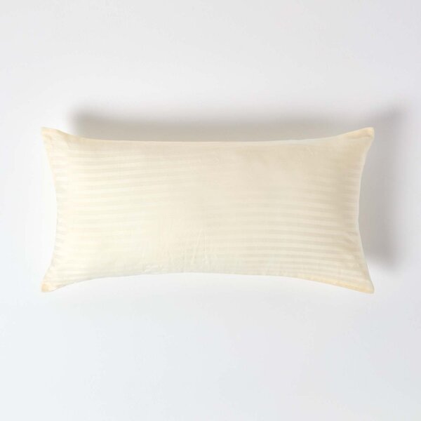 Pastel Yellow European Egyptian Cotton Pillowcase 330 TC, 40 x 80 cm