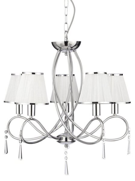 Searchlight 1035-5CC Simplicity Multi Arm Ceiling Light Polished Chrome