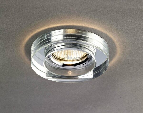 Diyas IL30821CH Clear Crystal Recessed Round Downlight Fascia