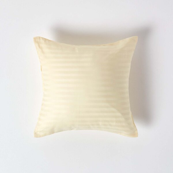 Pastel Yellow European Egyptian Cotton Pillowcase 330 TC, 40 x 40 cm