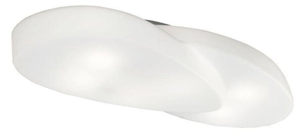 Mantra M1892 Ufo 6 Light Bathroom Flush Ceiling Light In Matt And Opal White