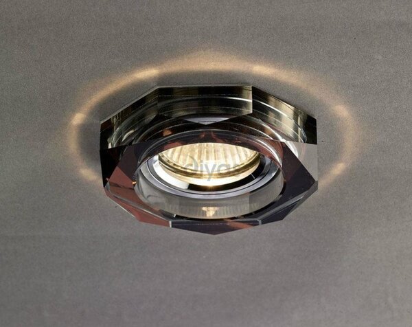 Diyas IL30823PU Dark Purple Crystal Recessed Hexagonal Downlight Fascia