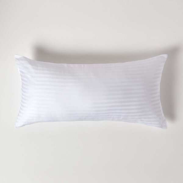 White European Egyptian Cotton Pillowcase 330 TC, 40 x 80 cm