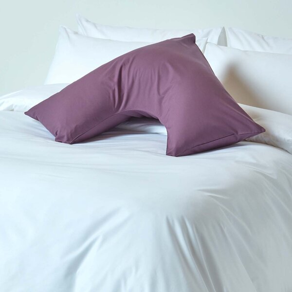 Homescapes Grape Egyptian Cotton V Shaped Pillowcase 200 TC