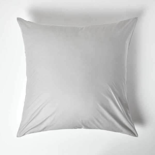 Silver Grey European Egyptian Cotton Pillowcase 200 TC, 80 x 80 cm