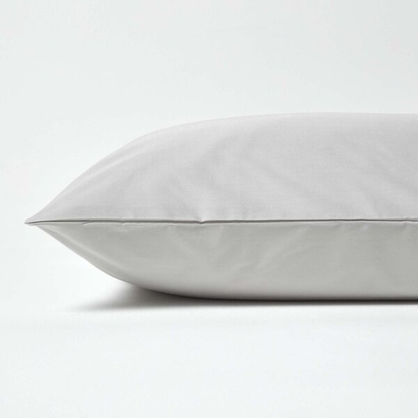 Silver Grey European Egyptian Cotton Pillowcase 200 TC, 40 x 80 cm