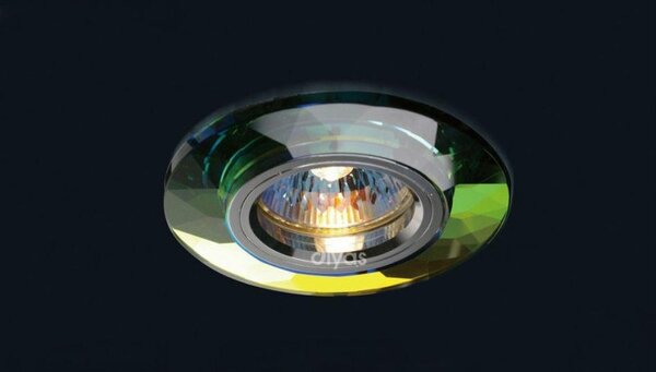 Diyas IL30816MC Spectrum Crystal Recessed Chamfered Round Downlights Fascia