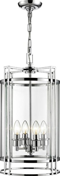 Diyas IL31083 Eaton 4 Light Ceiling Pendant Light in Polished Chrome