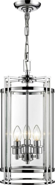 Diyas IL31082 Eaton 3 Light Ceiling Pendant Light in Polished Chrome