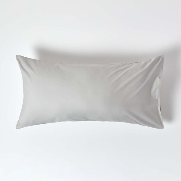 Silver Grey Egyptian Cotton Housewife Pillowcase 200 TC, King Size