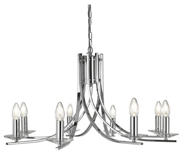 Searchlight 4168-8CC Ascona 8 Light Multi Arm Ceiling Light Polished Chrome
