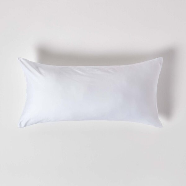 White Organic Cotton European Pillowcase 400 TC, 40 x 80 cm