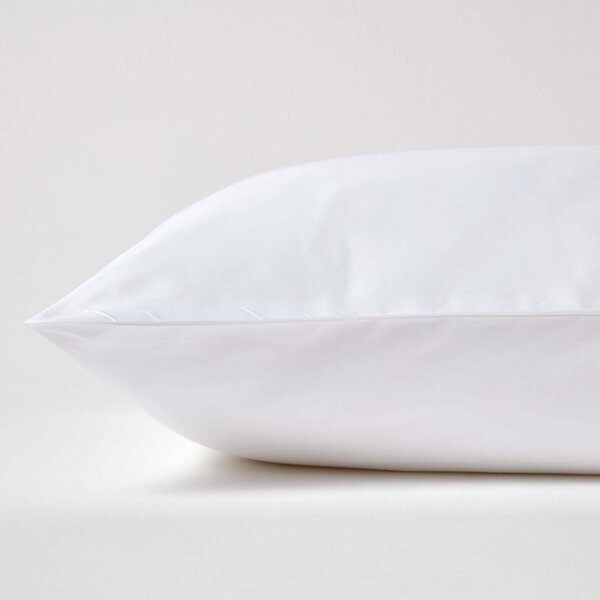 White Organic Cotton European Pillowcase 400 TC, 40 x 40 cm