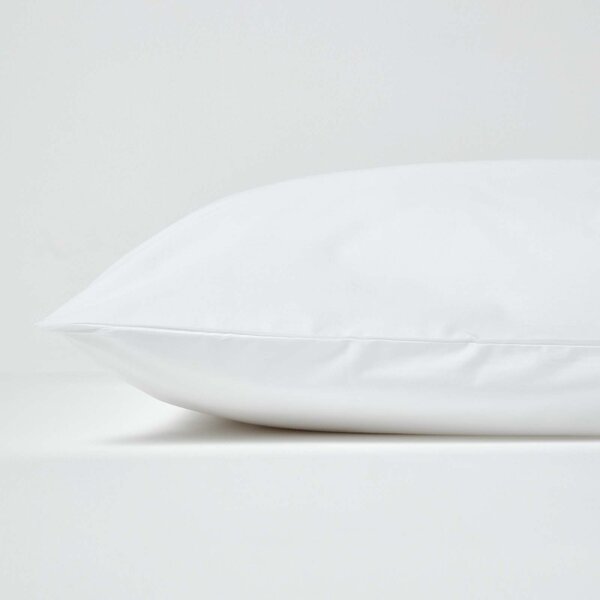 White Egyptian Cotton Housewife Pillowcase 200 TC, Standard Size