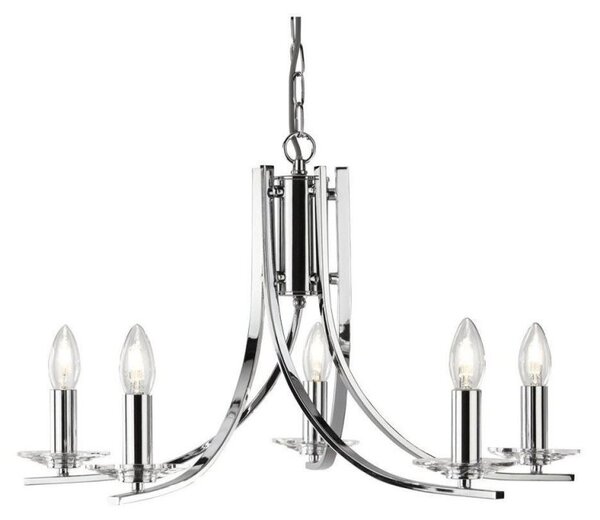Searchlight 4165-5CC Ascona 5 Light Multi Arm Ceiling Light Polished Chrome